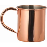 Ljxge Pure Solid Copper Mugs 14Oz , Moscow Mule Cocktail Drinking Cups, Classic Hammered Design For Cold Beverages, Traditional Barware With Excellent Thermal Conductivity
