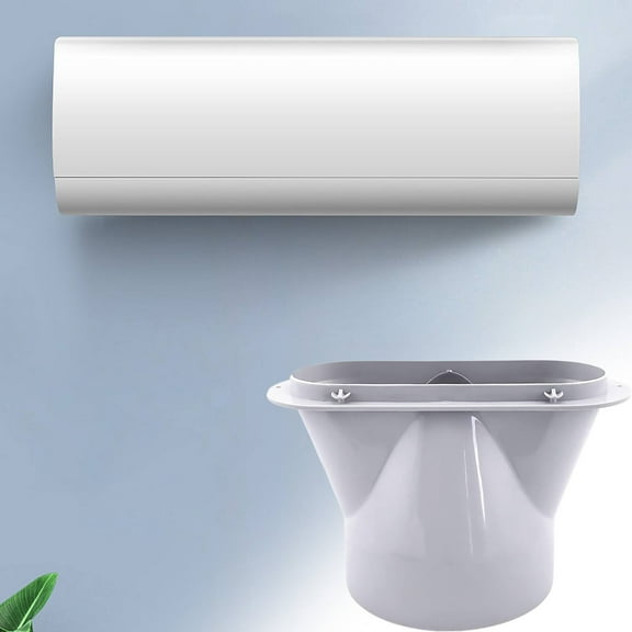 Ljxge  AC Exhaust Hose Adapter - Flat Window Vent Kit for 130mm/150mm Portable Air Conditioners, Durable Plastic Connector Fits Most Home & Car AC Units (13cm Height)