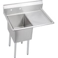 thumbnail image 1 of Elkay E1C16X20-R-18X Dependabilt 36-1/2 x 25-13/16 x 43-3/4 Scullery Sink, 18 Right Drainboard, 2 Holes, 18-Gauge Stainless, 1 of 6