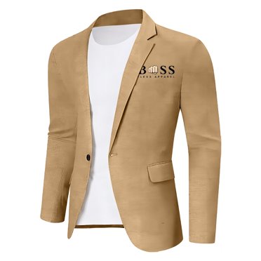 Lkhaha Essentials Boys Toddler Jackets Long Sleeve One Button Lapel Slim Wedding Party Blazer Solid Suit Children's Outfits Size 6-7 Years