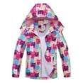thumbnail image 1 of Lkhaha Girls Jacket Zipper Hooded Windbreaker With Detachable Cute Cartoon Cat Print Waterproof Raincoat Coat Size 18-24 Months, 1 of 7