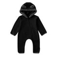 thumbnail image 1 of Lkhaha Jackets for Boys 2025 Solid Warm Cute Bear Hooded Rompers Jumpsuit Fall Winter Coat Size 18-24 Months, 1 of 4