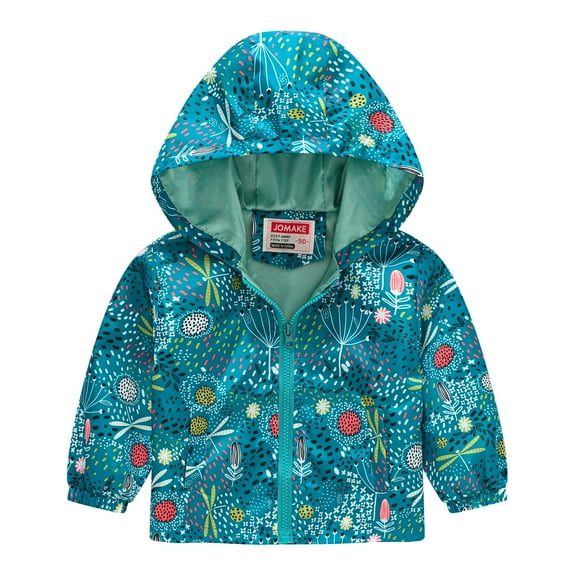 Lkhaha Jackets for Toddler Boys Cute Cat Flower Heart Print Zipper Hooded Windproof With Pocket Fall Winter Coat Size 3-4 Years