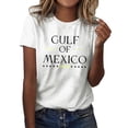 thumbnail image 1 of Lkhaha Summer Tops for Women Fashion Casual Solid Cute Printed Round Neck Short Sleeve Trendy Outfits White XL, 1 of 4