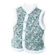 thumbnail image 1 of Lkhaha Toddler Girl Jacket Baby Boy Flower Cotton-padded Chinese New Year Traditional Tang Suit Sleeveless Kids Outerwear Jackets Size 12-24 Months, 1 of 3