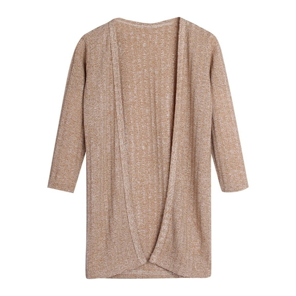 Lkhaha Toddler Girl Jacket Baby Solid Long Sleeve Knitwear Cardigan Open Front Mid-Length Plus Size Jackets Size 5-6 Years