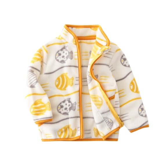 Lkhaha Toddler Girl Jacket Patchwork Cute Cartoon Cardigan Baby Boys Warm Kids Outerwear Jackets Size 2-3 Years