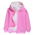 thumbnail image 1 of Lkhaha Toddler Girl Jacket Solid Color Lined Zipper Hooded Sweatshirts Long Sleeve Kids Outerwear Jackets Size 7-8 Years, 1 of 4