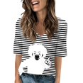 thumbnail image 1 of Lkhaha Womens T Shirts Casual Loose Crew Neck Short Sleeve Relaxed Basic Fashion Clothes 2026 Black L, 1 of 4