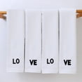thumbnail image 1 of Lksixu Cotton Hand Towels Set of 4, 14"x30" Embroidered LOVE Pattern Highly Absorbent Bath Towel, 450 GSM Ultra Soft Thicken Quick Drying Plush Face Towels Valentine's Day Gifts for Bathroom, 1 of 7