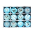 thumbnail image 1 of Lksixu 12 Pcs Christmas Balls Ornaments, Christmas Decorations 2.36" Textured Glitter Decorative Balls Pendants with 6 Styles, Shatterproof Christmas Tree Hanging Baubles for Xmas Holiday Party, 1 of 6