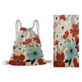 thumbnail image 1 of Lksixu 2 in 1 Packable Beach Towel & Backpack, Floral Print Microfiber Beach Towel with Built-in Storage, Sand Free Quick Dry Bath Towel Convertible Beach Mat & Carry Bag for Pool Camping Travel, 1 of 9