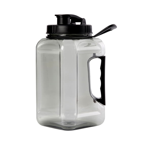 Lksixu 2.4 Liter Water Bottles, 81oz Large Capacity Sports Water Jug with Double Handle, BPA-Free Leak-Proof Fitness Water Cup Wide Mouth Reusable Gallon Water Bottle for Gym Hiking Camping