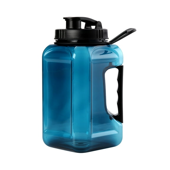 Lksixu 2.4 Liter Water Bottles, 81oz Large Capacity Sports Water Jug with Double Handle, BPA-Free Leak-Proof Fitness Water Cup Wide Mouth Reusable Gallon Water Bottle for Gym Hiking Camping