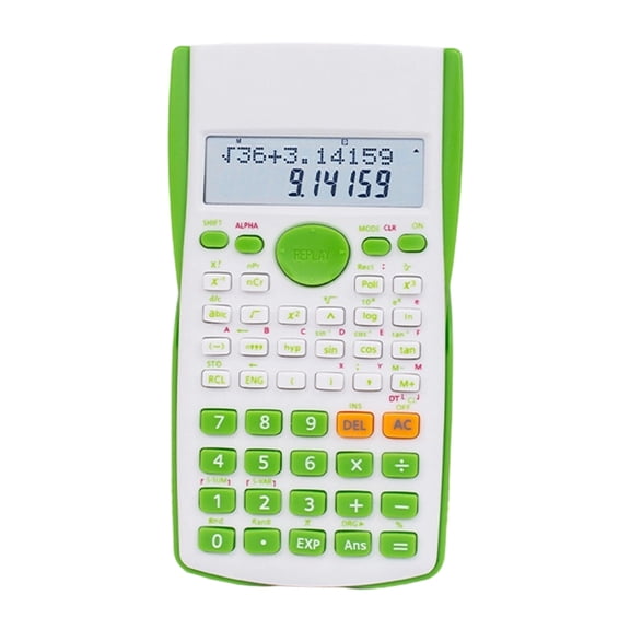 Lksixu 2-Line Engineering Scientific Calculator, Large Display Function Calculator with Dust Cover, Portable Math Calculator Office School Supplies for Student Teacher and Engineers