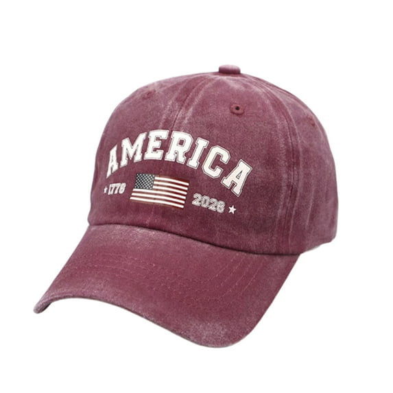 Lksixu 250 Anniversary USA Hat, 1776-2026 Year American Flag Patriot Baseball Cap, Adjustable Retro Washed Commemorative United States Trucker Hats America 250th Anniversary Hat for Men Women