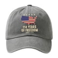thumbnail image 1 of Lksixu 250 Anniversary USA Hat, 1776-2026 Year American Flag Patriot Baseball Cap, Adjustable Retro Washed Commemorative United States Trucker Hats America 250th Anniversary Hat for Men Women, 1 of 6