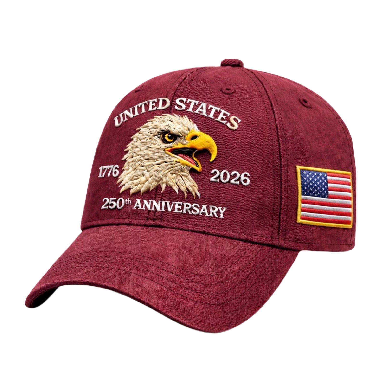 Hat Rack 1776 Lksixu 250 Anniversary USA Hat, 1776-2026 Year Bald Eagle & Flag ...