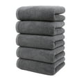 thumbnail image 1 of Lksixu 5 Pack Hand Towels Set, Ring Spun Cotton Thick Face Towels, 400 GSM Ultra Soft and Highly Absorbent Towels, Microfiber Bath Towels for Bathroom, Gym, Shower, Hotel and Spa, 14x31 Inch, 1 of 8