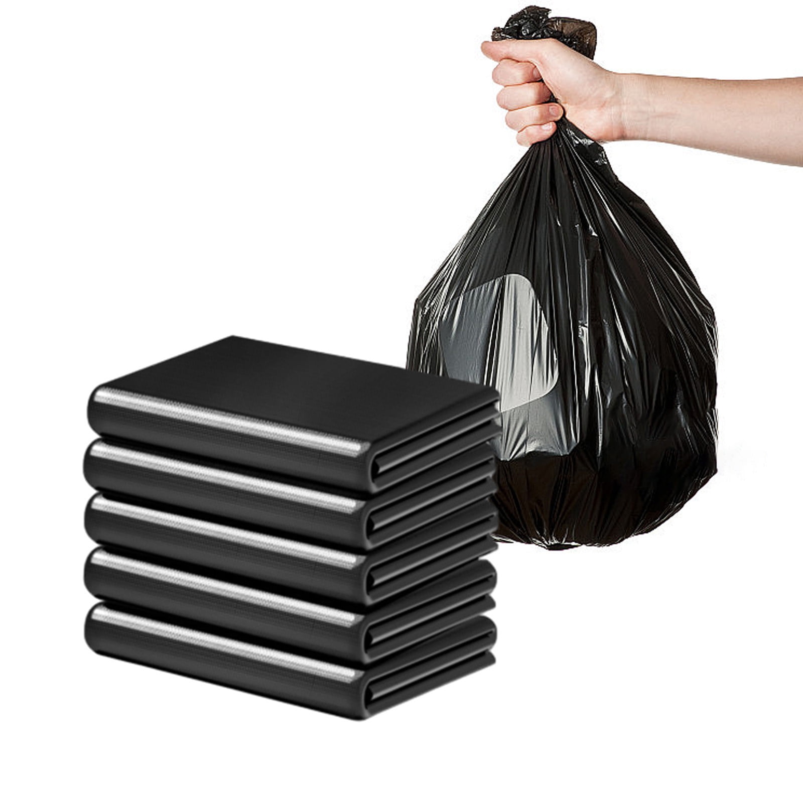 Lksixu 50-60 Gallon Extra Large Trash Bags, Heavy Duty Thickened Black ...