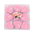 thumbnail image 1 of Lksixu 9 Pcs Heart Shape Tealight Candles, Unscented Soy Wax Decorative Candles with Base, Dripless Long Lasting Smokeless Candles Romantic Love Night Scene Layout for Proposal Wedding Anniversary, 1 of 6