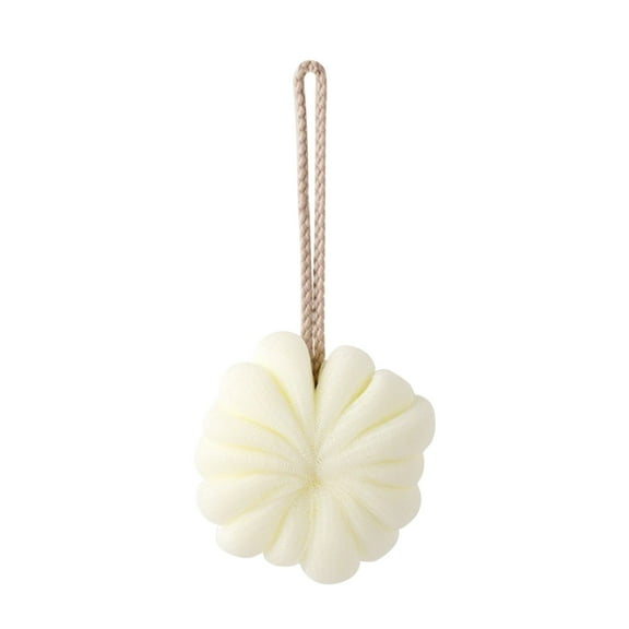 Lksixu Bath Shower Loofah Sponge, Fine Mesh Exfoliating Shower Pouf Flexible Bath Ball with Hanging Rope, Deep Cleaning Back Scrubber Sponge Body Wash Puff Bathing Accessories for Men and Women