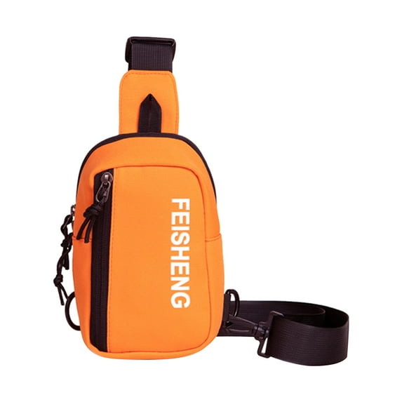 Lksixu Casual Sling Bag for Women Men, Lightweight Small Crossbody Bag with Detachable Straps, Solid Color Shoulder Chest Bag with Compartment, Anti-Theft Mini Daypack Sling Backpack for Travel