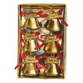 thumbnail image 1 of Lksixu Christmas Bell, Christmas Decorations, Glitter Gold Bells for Christmas Tree Hanging Ornaments, Wreath Baubles for Front Door Small Bell with Bow Gift for Party Wedding Friends Window, 1 of 5