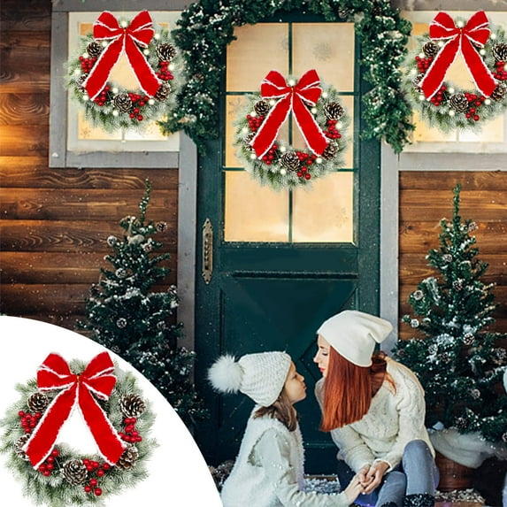 Lksixu Christmas Decorations Garland Stairs Front Door Garland Decoration Stairs Decor Cordless Decorations And Pendants for All Seasons