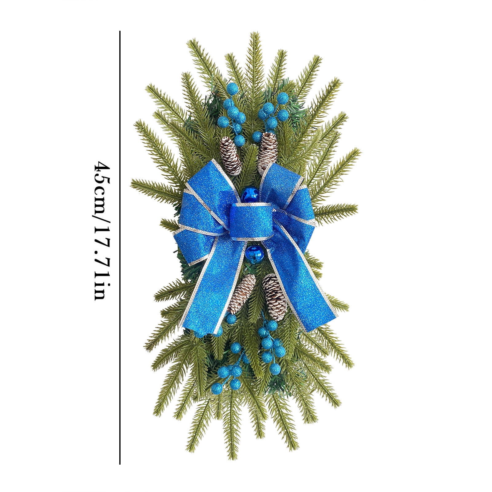 Lksixu Christmas Garland, Garland Staircase Front Door Decoration