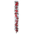 thumbnail image 1 of Lksixu Christmas Rattan Ornament, Christmas Decorations, 47.2 inch Frosted Branches Rattan with Red Berry and Bow, DIY Wreath for Front Door Stair Rail Decorations for Party Wedding Holiday, 1 of 5