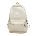 thumbnail image 1 of Lksixu Classic Laptop Backpack, Large Capacity Travel Backpack with Adjustable Padded Straps, Simple Style Solid Color Schoolbag Lightweight Casual Daypack Water-Resistant Bookbag for Men & Women, 1 of 6