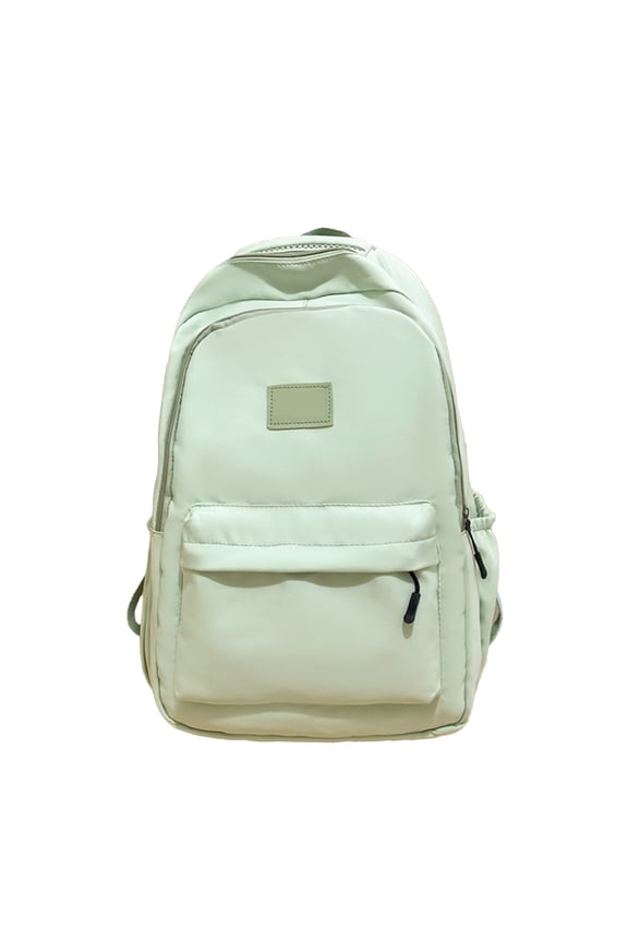 Classic Laptop Backpack, Large Capacity Travel Backpack with Adjustable Padded Straps, Simple Style Solid Color Schoolbag Lightweight Casual Daypack Water-Resistant Bookbag for Men & Women