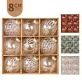 thumbnail image 1 of Lksixu Clear Christmas Tree Balls Ornaments, Christmas Decorations 3.15" Shatterproof Transparent Decorative Balls with Glittering Pattern, Christmas Tree Hanging Ornaments for Xmas Party Holiday, 1 of 8