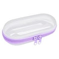 thumbnail image 1 of Lksixu Clear Hard Plastic Pencil Case, Double Zippered Hard Shell Pencil Pouch, Waterproof Toiletry & Cosmetic Bag Stationery Storage Bin Portable Travel Organizer for Toys, Crafts and Small Items, 1 of 5