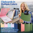 thumbnail image 1 of Chmadoxn Clip Boards 13.4x9.4 with Storage, High Capacity Storage Clipboard, Nursing Clipboard Folder with Pen Holder, Heavy Duty Plastic Clipboard with Low Clip, Clipboard Binder for Teacher, 1 of 8