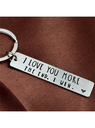 Yesbay I Love Mom/Dad/Mama/Papa Letters Pendant Keychain Father's