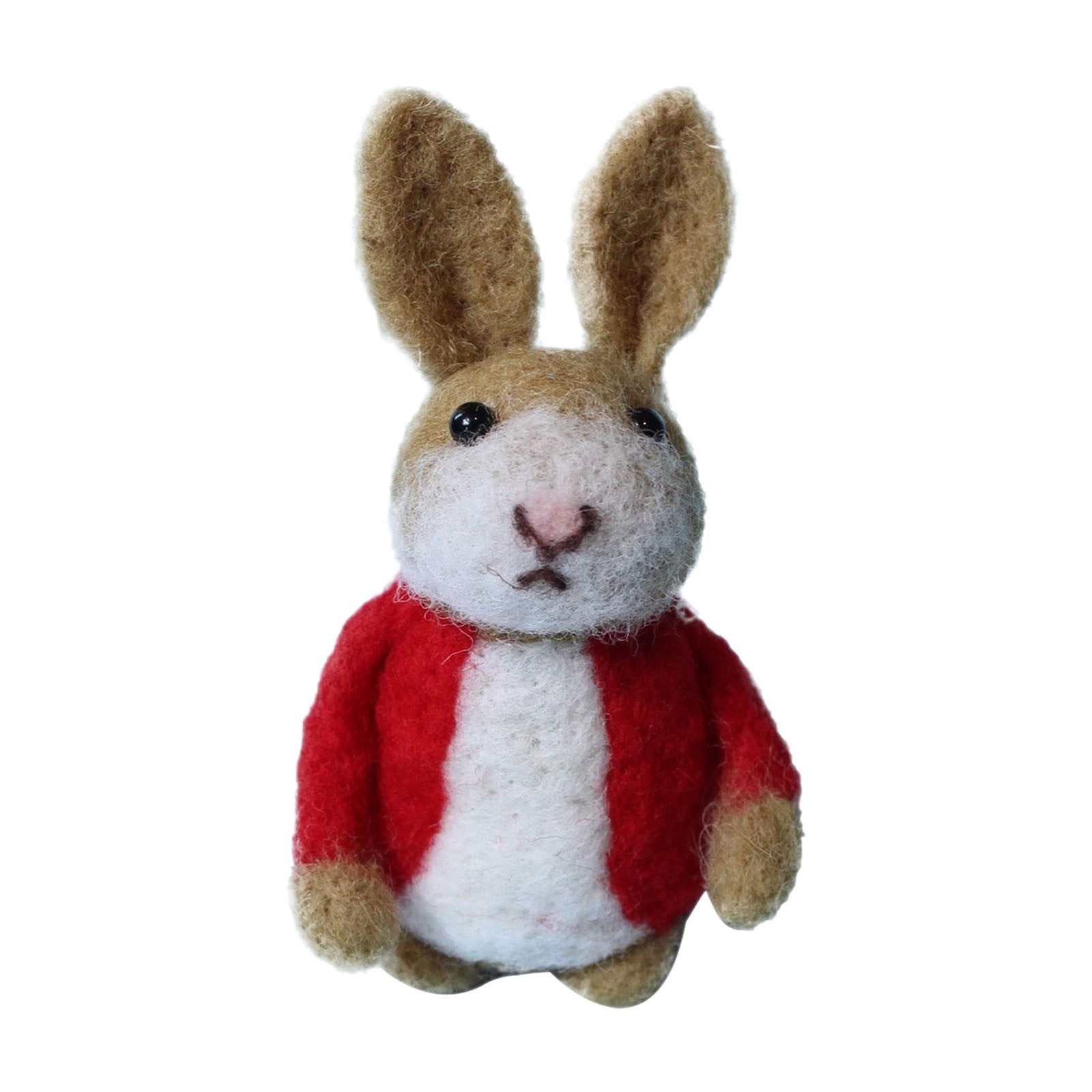 Lksixu Easter Wool Felt Bunny Decor, Spring Handcrafted Made from ...