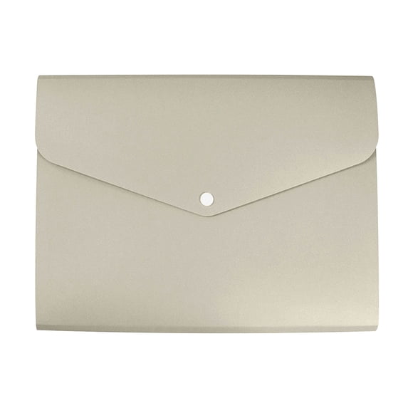 Lksixu Expanding File Folder, A4 Size 2 Pockets Accordion File Organizer with Snap Button Closure, Waterproof Paper Document Receipt Holder Reusable Plastic Filling Envelopes Office Supplies