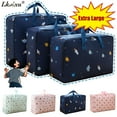 thumbnail image 1 of Lksixu Extra Large Moving Bags, Heavy Duty Clothes Storage Bags with Reinforced Handles & Zippers, Sturdy Packing Supplies Reusable Storage Tote Closet Organizers and Storage for Bedding Blanket, 1 of 7