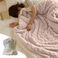 thumbnail image 1 of Lksixu Fleece Throw Blanket, Boho Style 3D Jacquard Decorative Blanket, Double-Sided Flannel Plush Blanket Lightweight Warm Soft and Fuzzy Throw Blanket Bedding for Couch Sofa Bed(27.5x40inch), 1 of 9