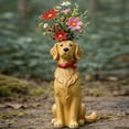 thumbnail image 1 of Lksixu Handcrafted Ceramic Dog Vase, 3D Cartoon Quirky Dog Shaped Flower Vase, 6 Inch Funny Puppy Planter Cute Animal Decorative Flower Pot Spring Decor for Home Office Bookshelf Desktoop, 1 of 7