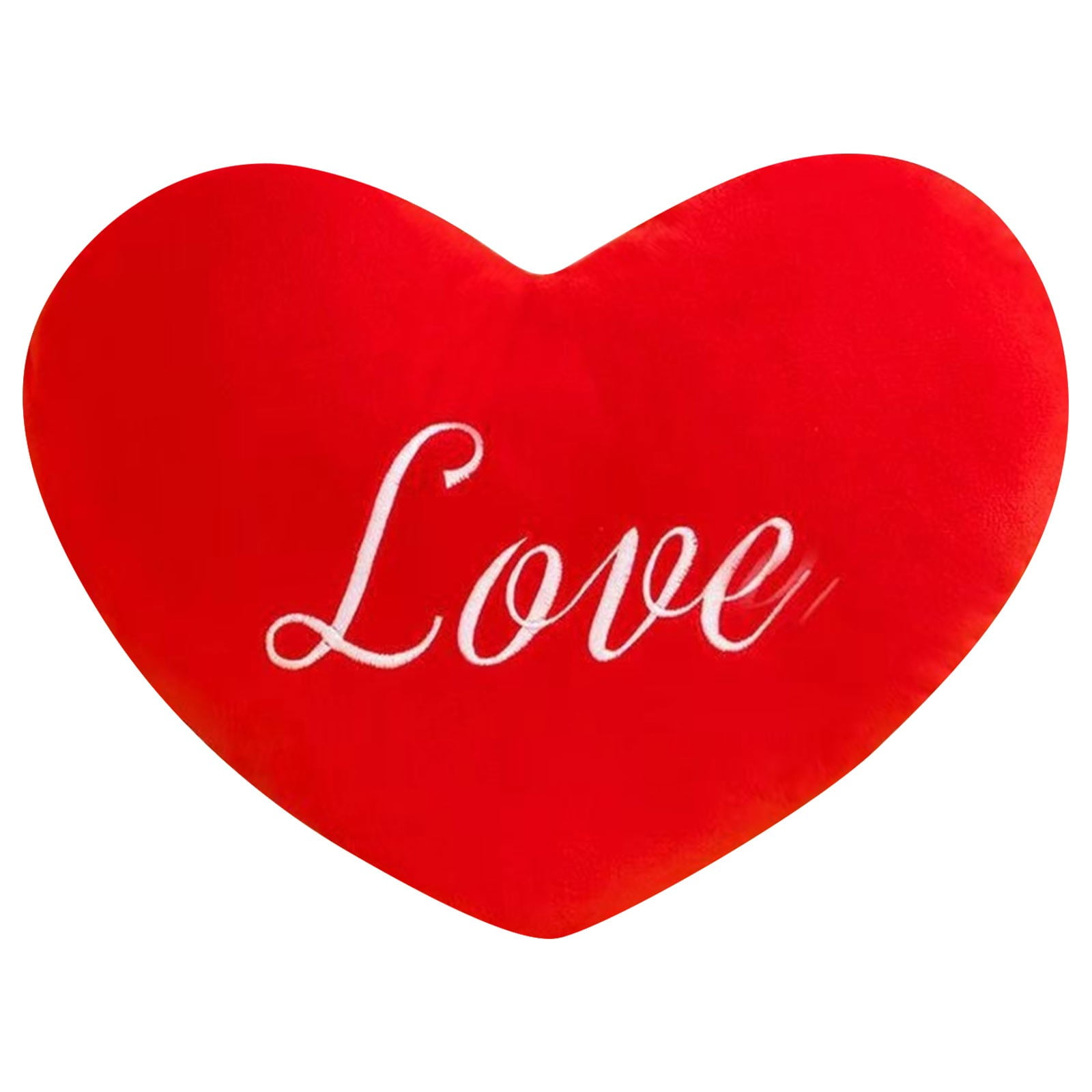 Lksixu Heart Pillow Fluffy Heart Shaped Throw Pillows Super Soft Heart