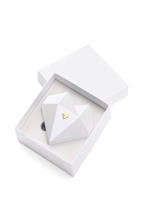 Heart Shape Ring Box, 3.4 inch Mini One-click Open Jewelry Storage Box Surprise Ring Box Valentine's Day Gifts for Her, Plastic Ring Holder Case for Proposal Wedding Anniversary Christmas