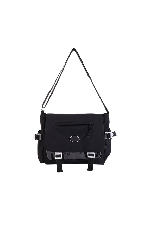 Kawaii Ita Bag, Large Capacity Anime Pin Display Shoulder Bag with Clear Window and Adjustable Strap, Lightweight Japanese Messenger Bags Y2K Crossbody Bag Aesthetic Handbag for Women