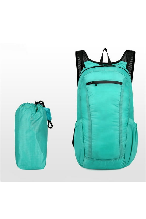 Lightweight Backpack for Men and Women, Foldable Hiking Backpack with Storage Bag, Waterproof Camping Daypack Large Capacity Backpack for Cycling Outdoor Skiing Travel Work Stadium Sports
