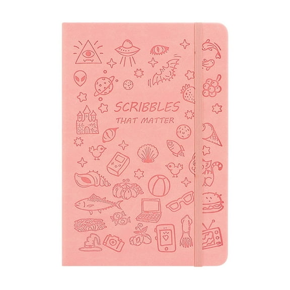 Lksixu Lined Journal Notepad, A6 Size Soft Cover College Ruled Notepad with Bookmark and Elastic Closure, 200 Pages, 100 GSM Thick Paper Writing Notepad Office Supplies for Work Business Travel