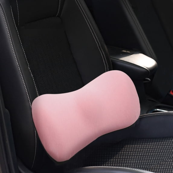 Lksixu Lumbar Support Pillow, Memory Foam Lower Back Cushion, Soft Ergonomic Chair Cushion for Improve Sitting Posture & Back Pain Relief, Breathable Back Support Pillow for Office Chair and Car Seat