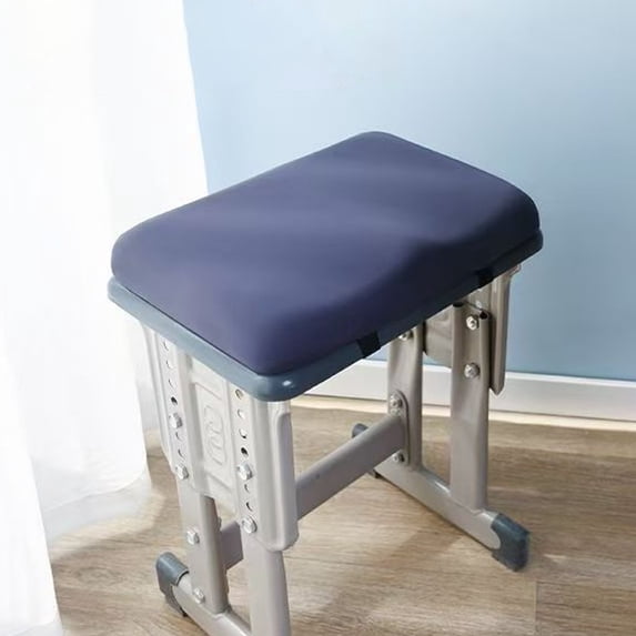 Lksixu Memory Foam Seat Cushion, Pressure Relief Chair Cushion with Non-Slip Backing and Elastic Strap, Soft Breathable Ergonomic Design Seat Pad for Long Sitting Enhanced Comfort & Posture Support