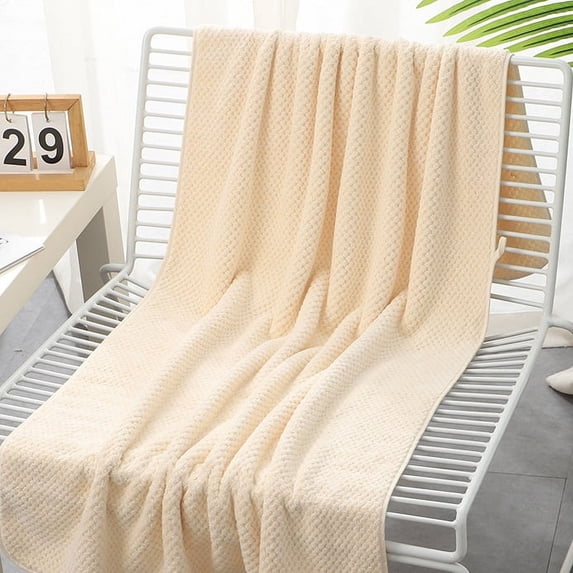 Lksixu Microfiber Hand Towels for Bathroom, 14"x30" Plaid Jacquard Ultra Soft Highly Absorbent Bath Towels, 400 GSM Lightweight Quick Drying Plush Face Towels for Bathroom Gym Shower Hotel and Spa